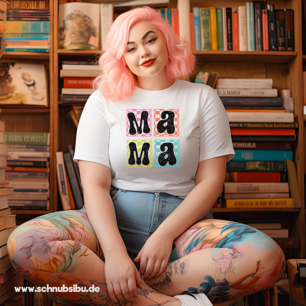 Bügelbild Muttertag - Retro Mama